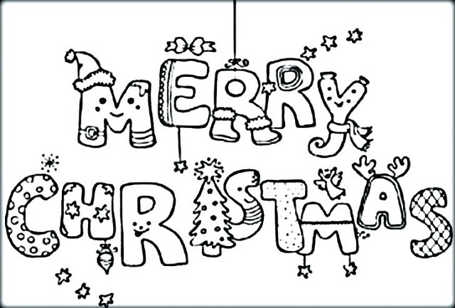 Happy Christmas Coloring Pages